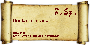 Hurta Szilárd névjegykártya
