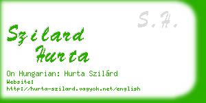 szilard hurta business card